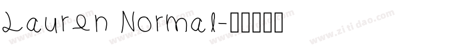 Lauren Normal字体转换